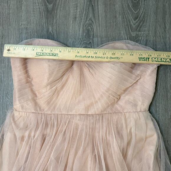 Jenny Yoo Collection Maia Convertible Strapless Tulle Dress Blush Size 14 - Picture 8 of 12